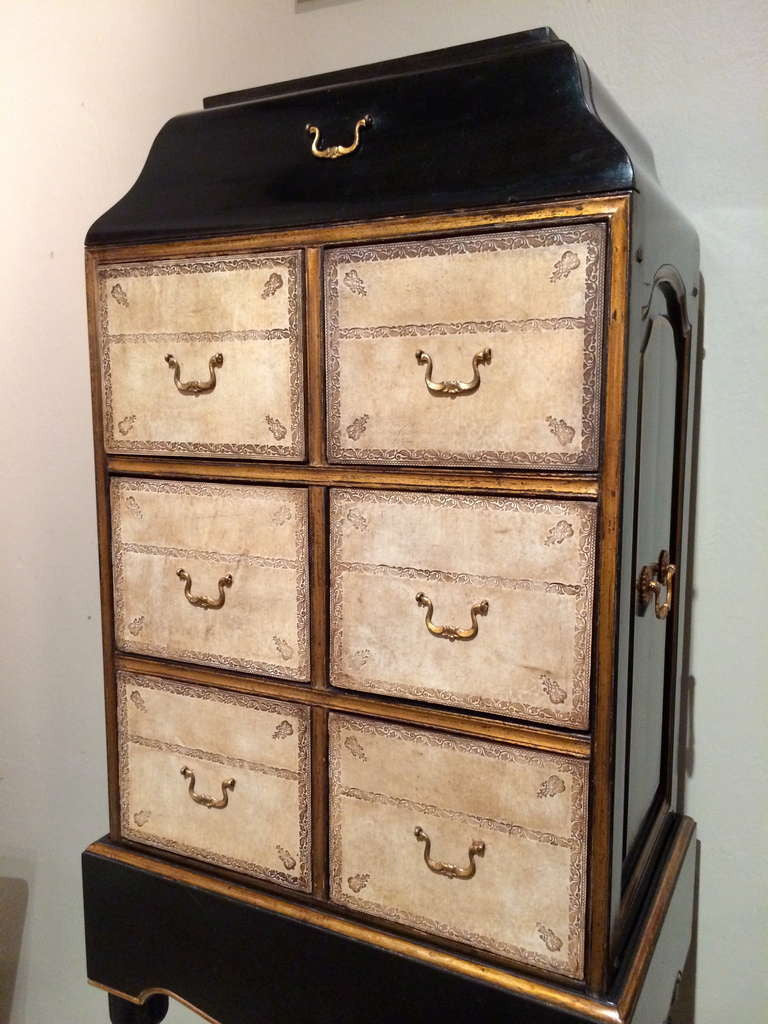 Black Lacquer Cartonnier