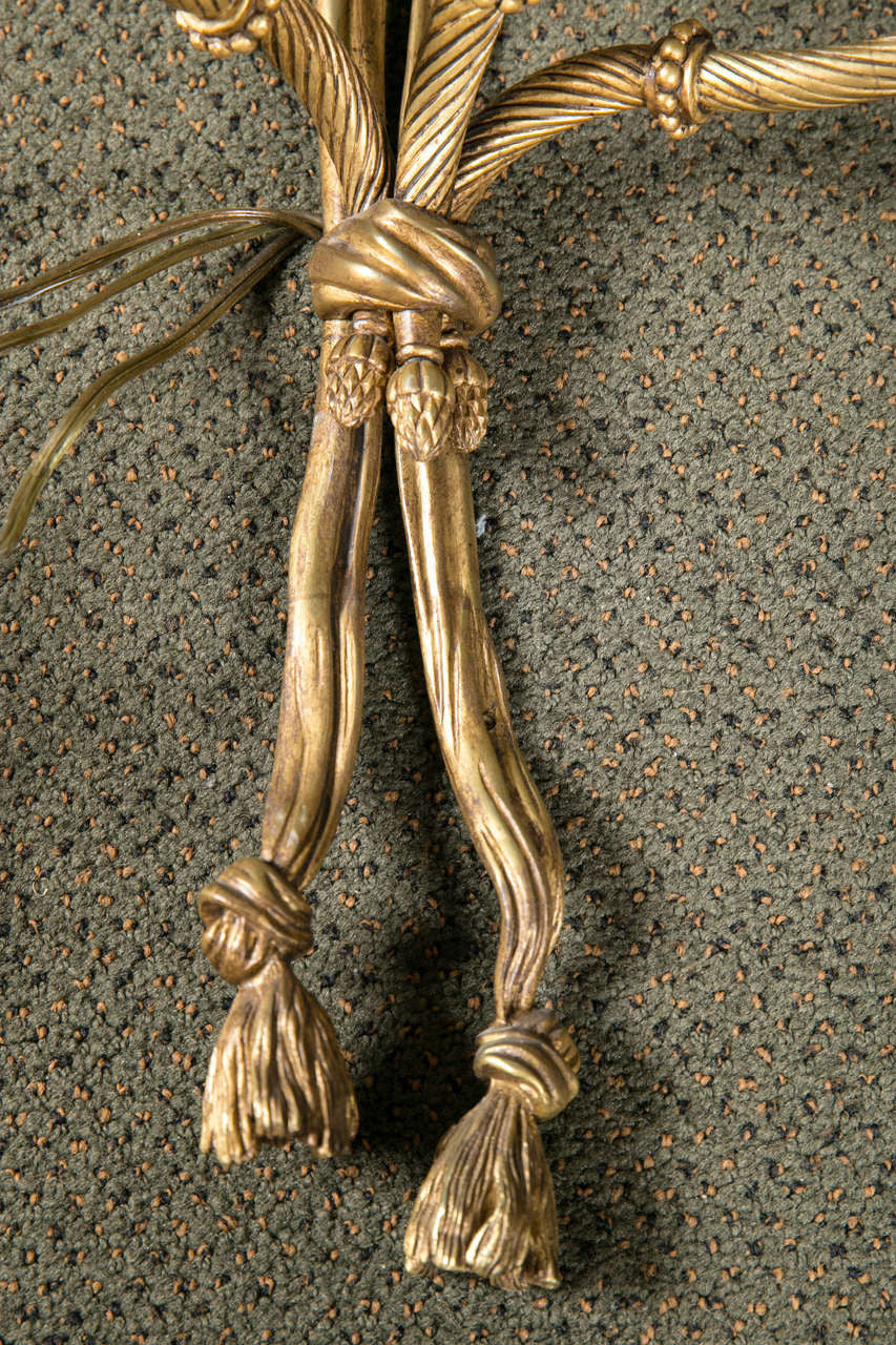 Edwardian Bow and Tassel Sconces