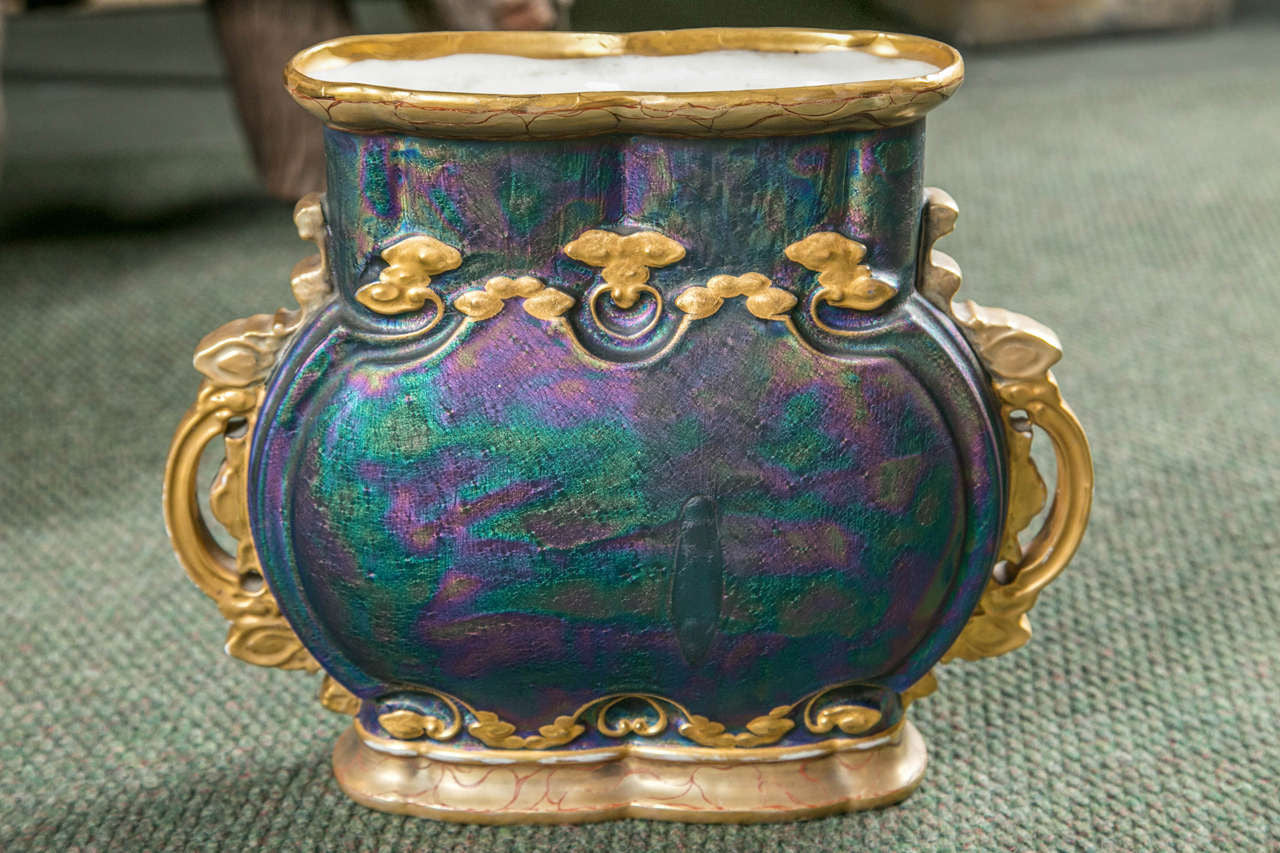 Pair Austrian Art Nouveau Vases