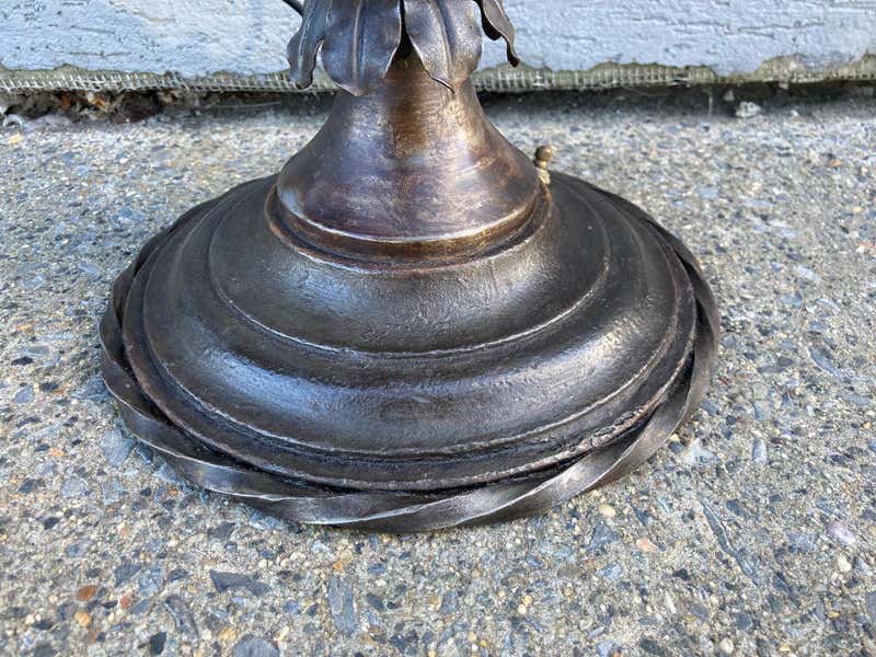 19th Century French Neoclassical Style Urn Form Steel Lamp