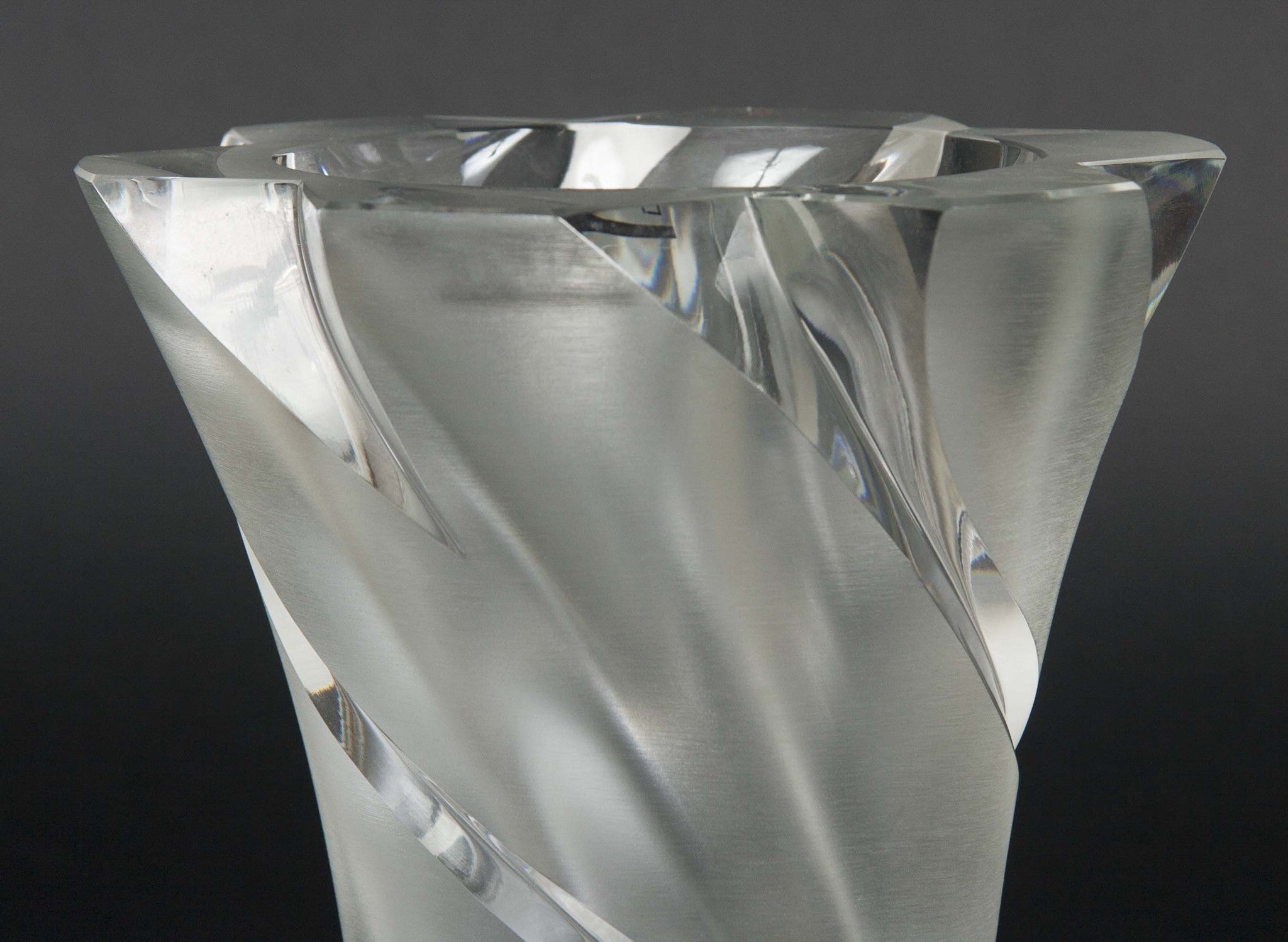 Pair of Lalique Frosted Crystal "Narcisse" Vases