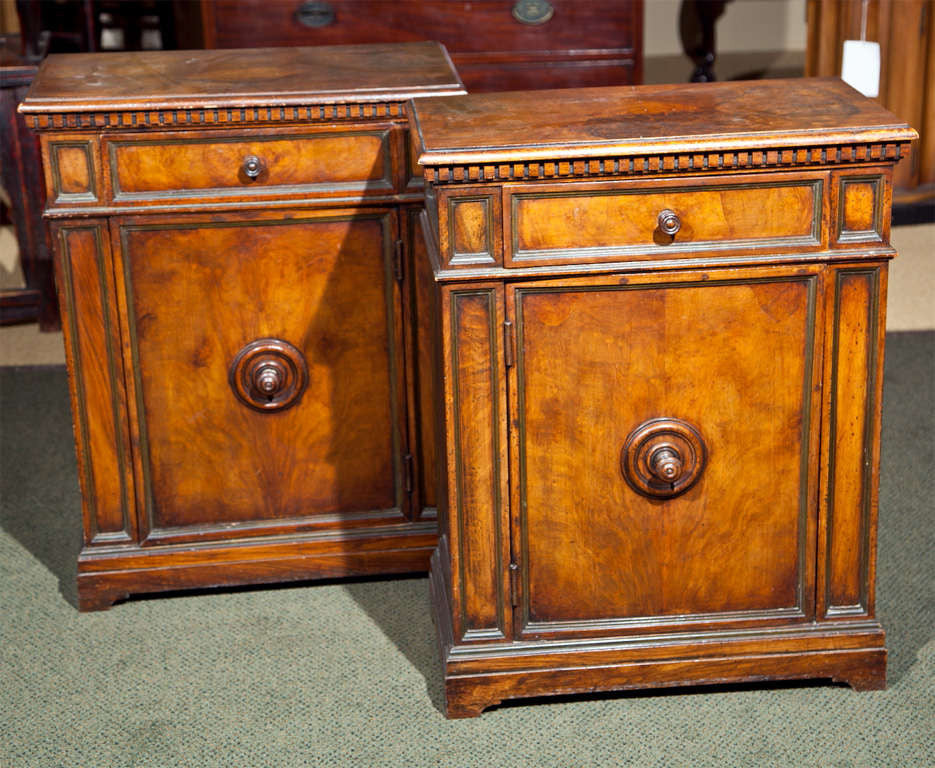 English Burlwood Cabinets