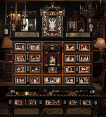 Spanish Tortoiseshell Cabinet on Stand