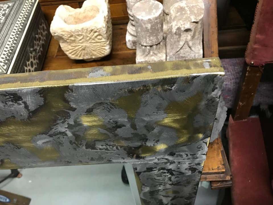 Mid Century Modern Copper and Aluminum Mirror