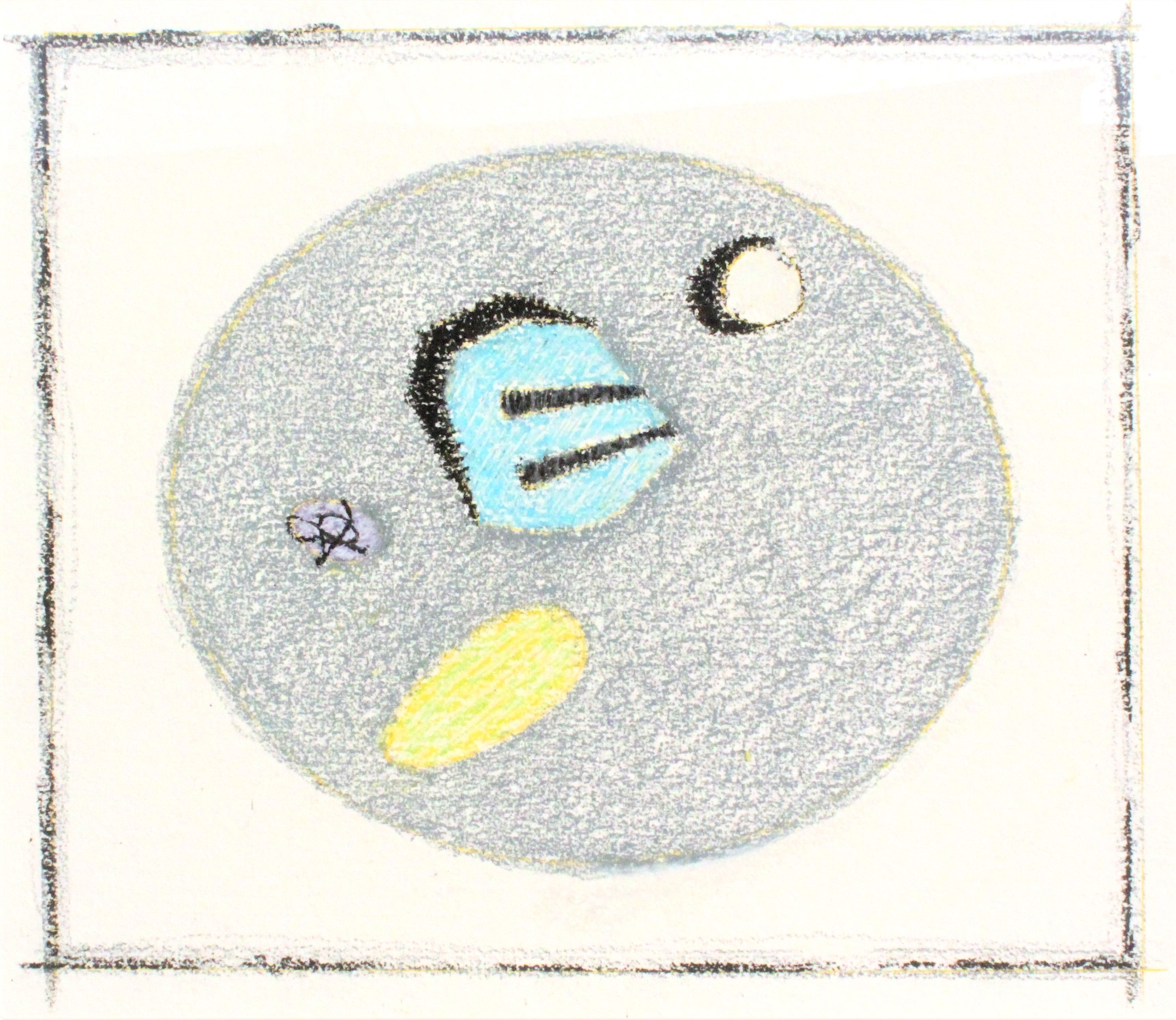 “From the Symbols Series” by Jean Legros (French, 1917-1981) Circa 1957