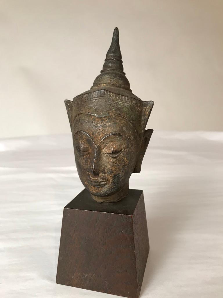 16th Century Thai Bronze Buddha Hea