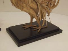 Pair of Tole Roosters with Gilt Detail