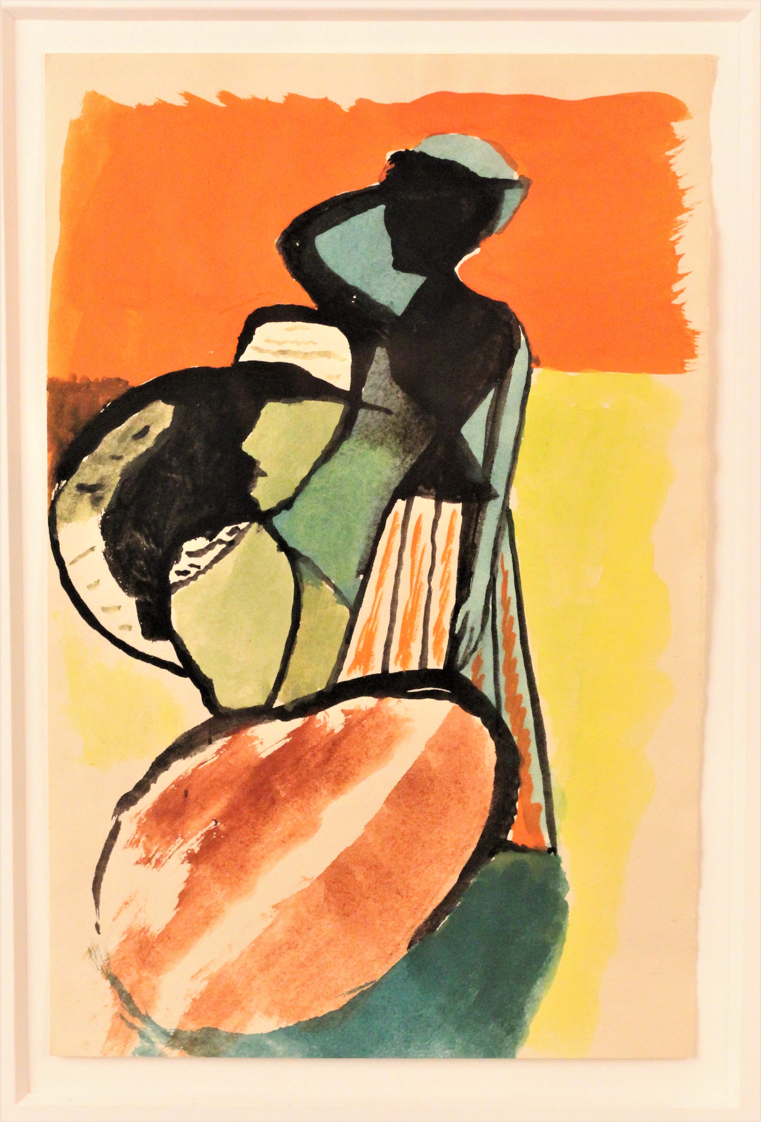 “Woman with a pleated Skirt” by Mathieu Rosianu (French, 1897-1969) Circa 1940