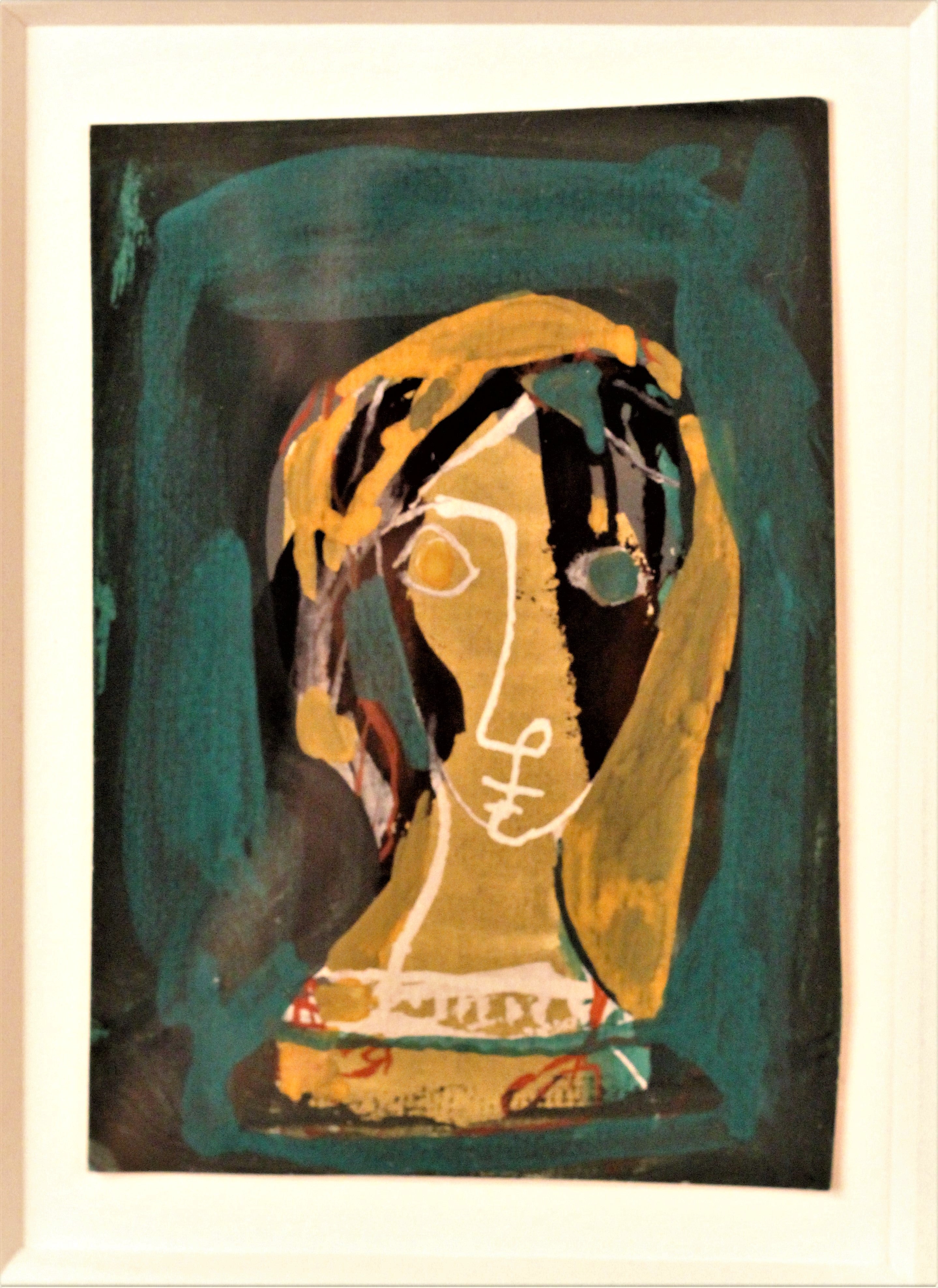 “Harmony in Green and Yellow” Diptych (French, 1897-1969) Circa 1940