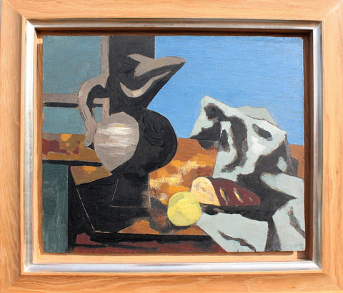 "Nature Morte au Pichet" (Still-life with a Pitcher) by Mathiue Rosianu (French, 1897-1969) Circa 1935