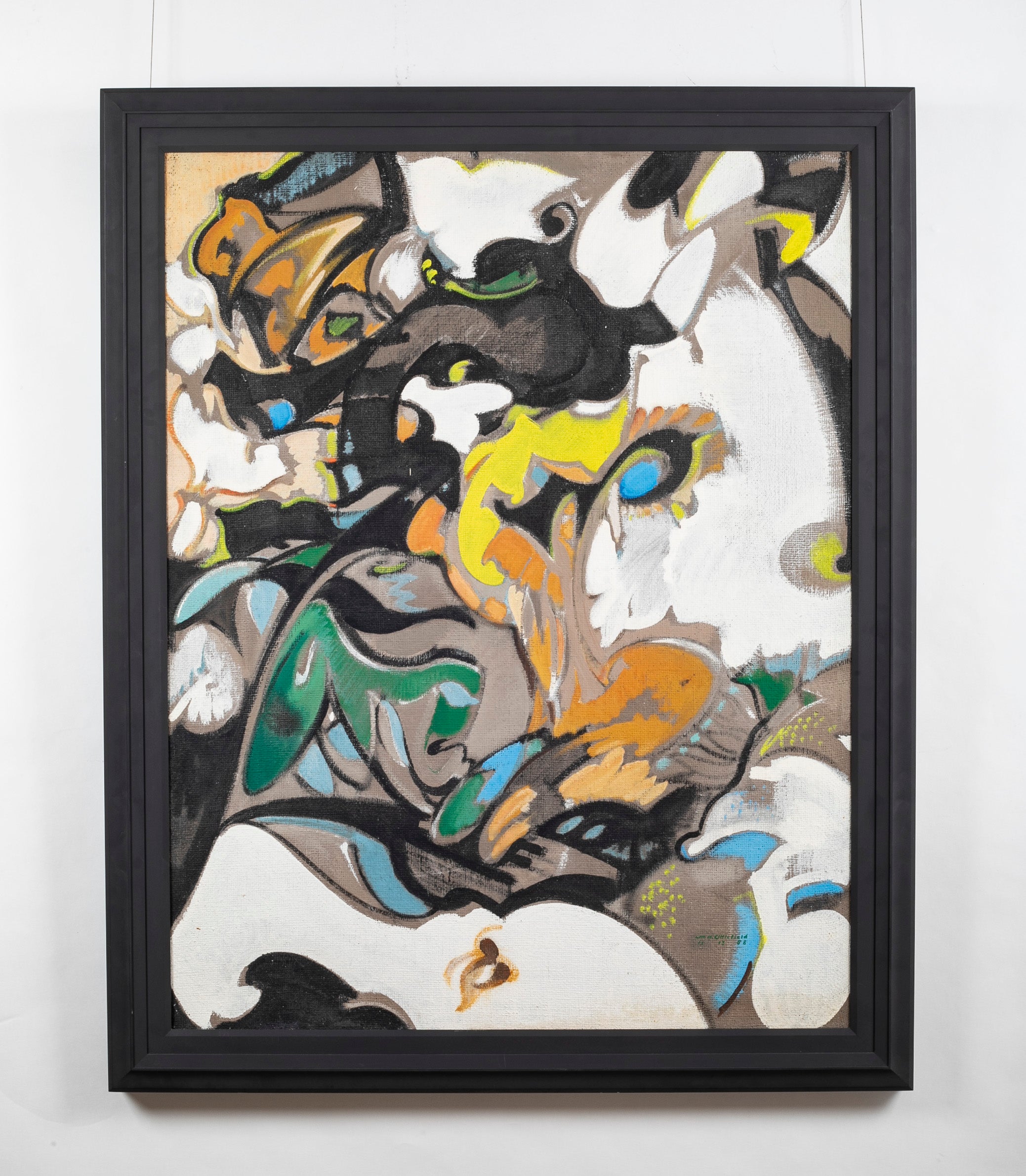 Mid-Century Abstract Painting by American Artist William Littlefield
