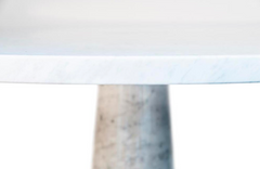 A Carrara Marble Table Designed by Angelo Mangiarotti produced by Skipper