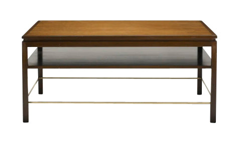 A Walnut and Mahogany Edward Wormley Coffee Table