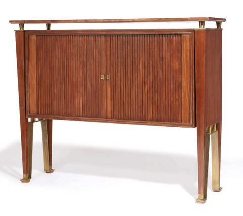 A Tambor Door Secretary designed by Jacques Quinet