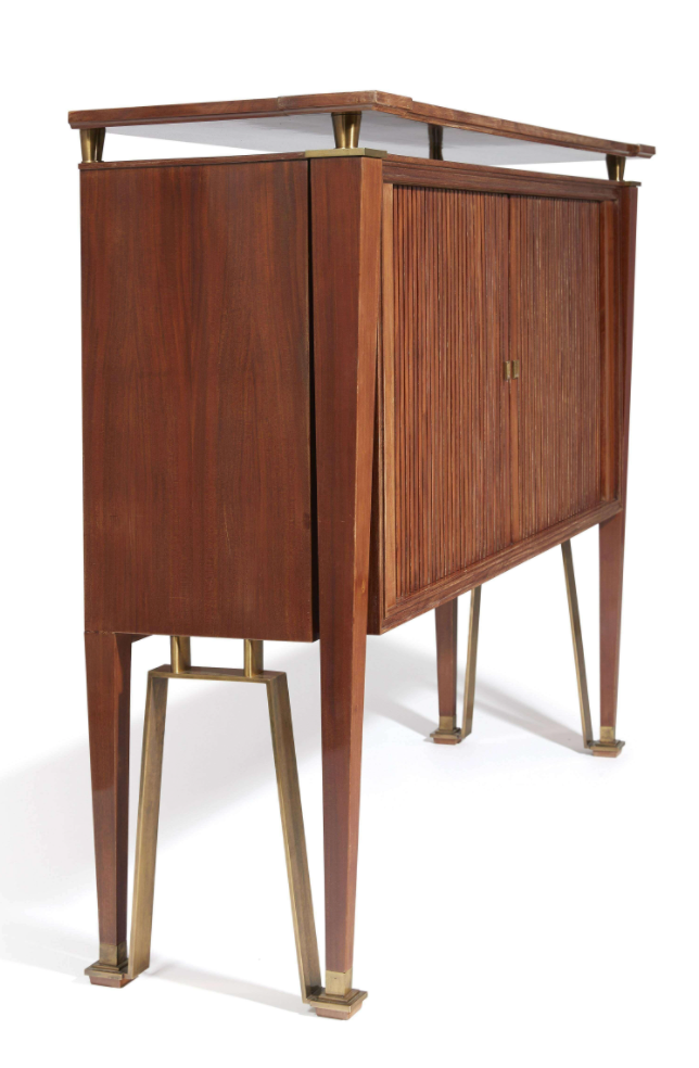 A Tambor Door Secretary designed by Jacques Quinet