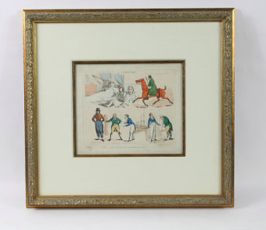 Henry Alken Hand Colored Engraving
