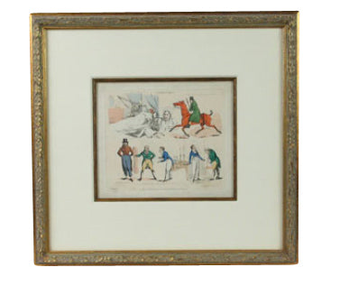 Henry Alken Hand Colored Engraving