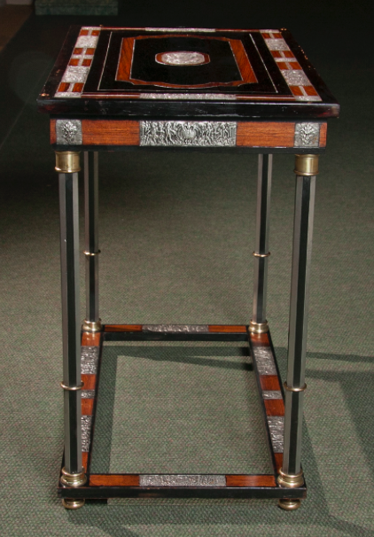 French Repousse Silver Table