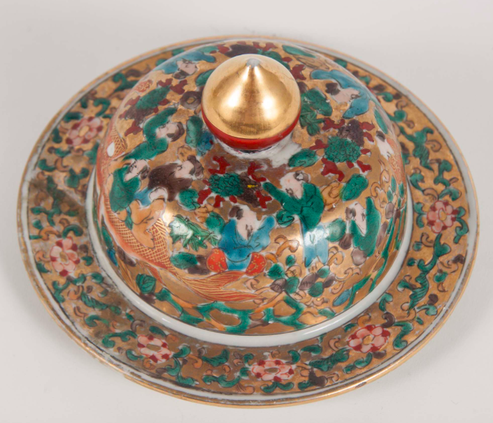 Japanese Porcelain Covered Urn