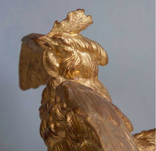19th Century French Rooster Clock