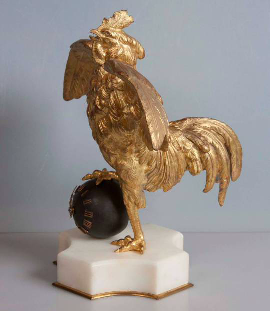 19th Century French Rooster Clock
