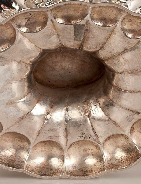 Fluted Silver Center Bowl