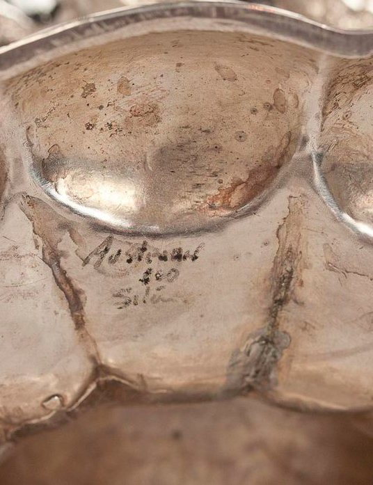 Fluted Silver Center Bowl