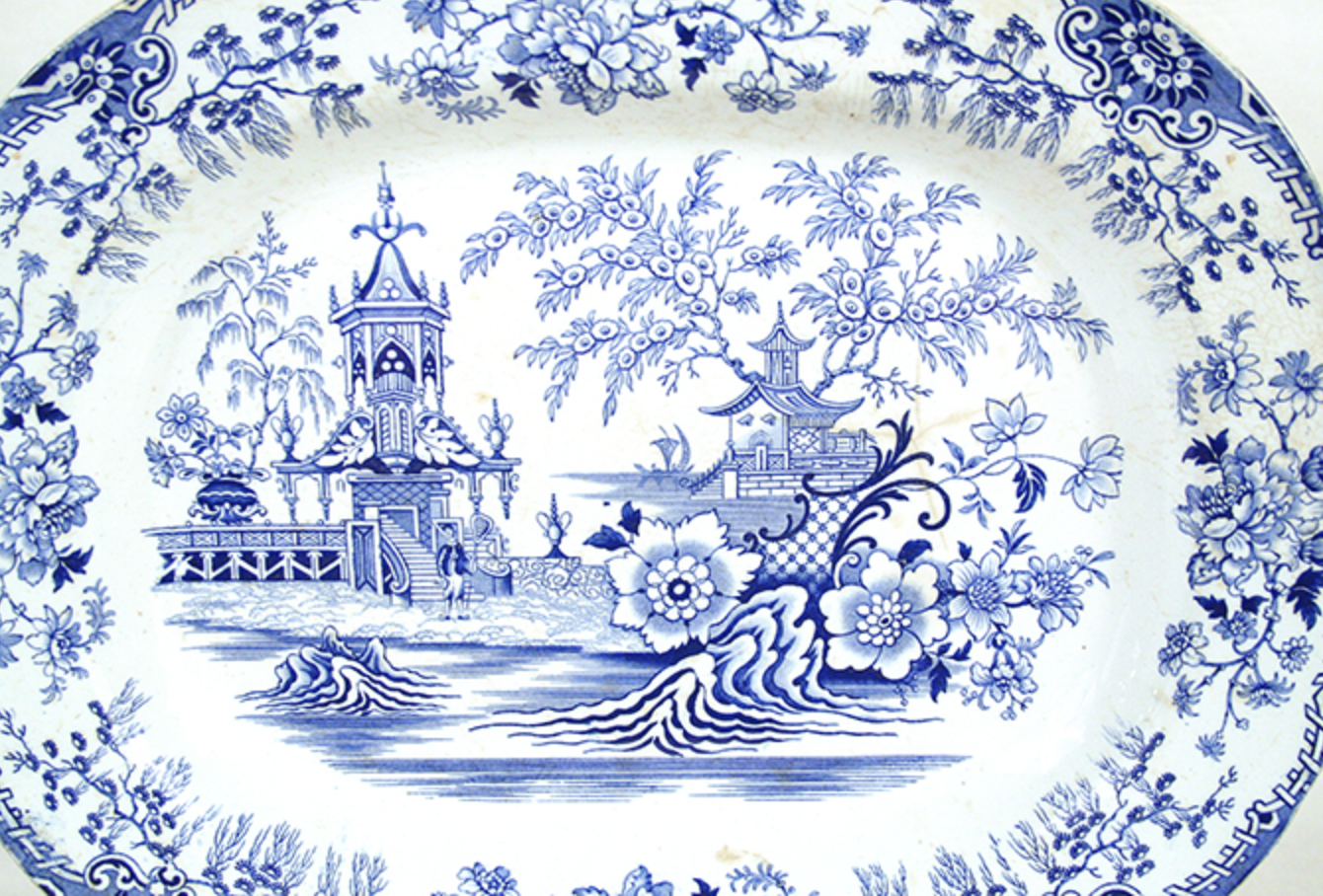Blue Transfer Platter