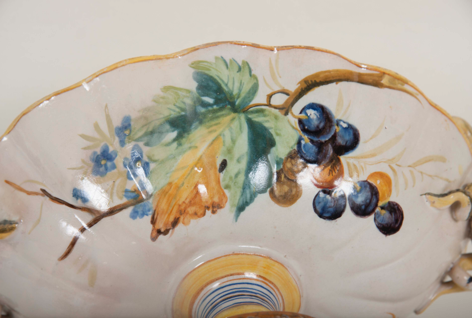 Majolica Compote by Cantagalli