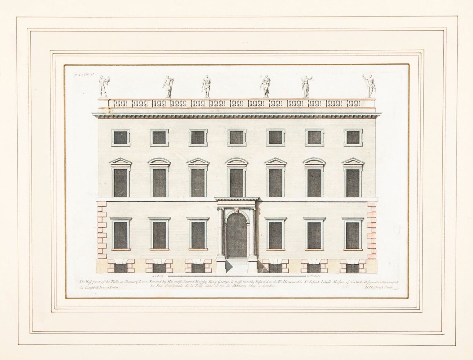 Set of Eight Hand Colored Engravings
