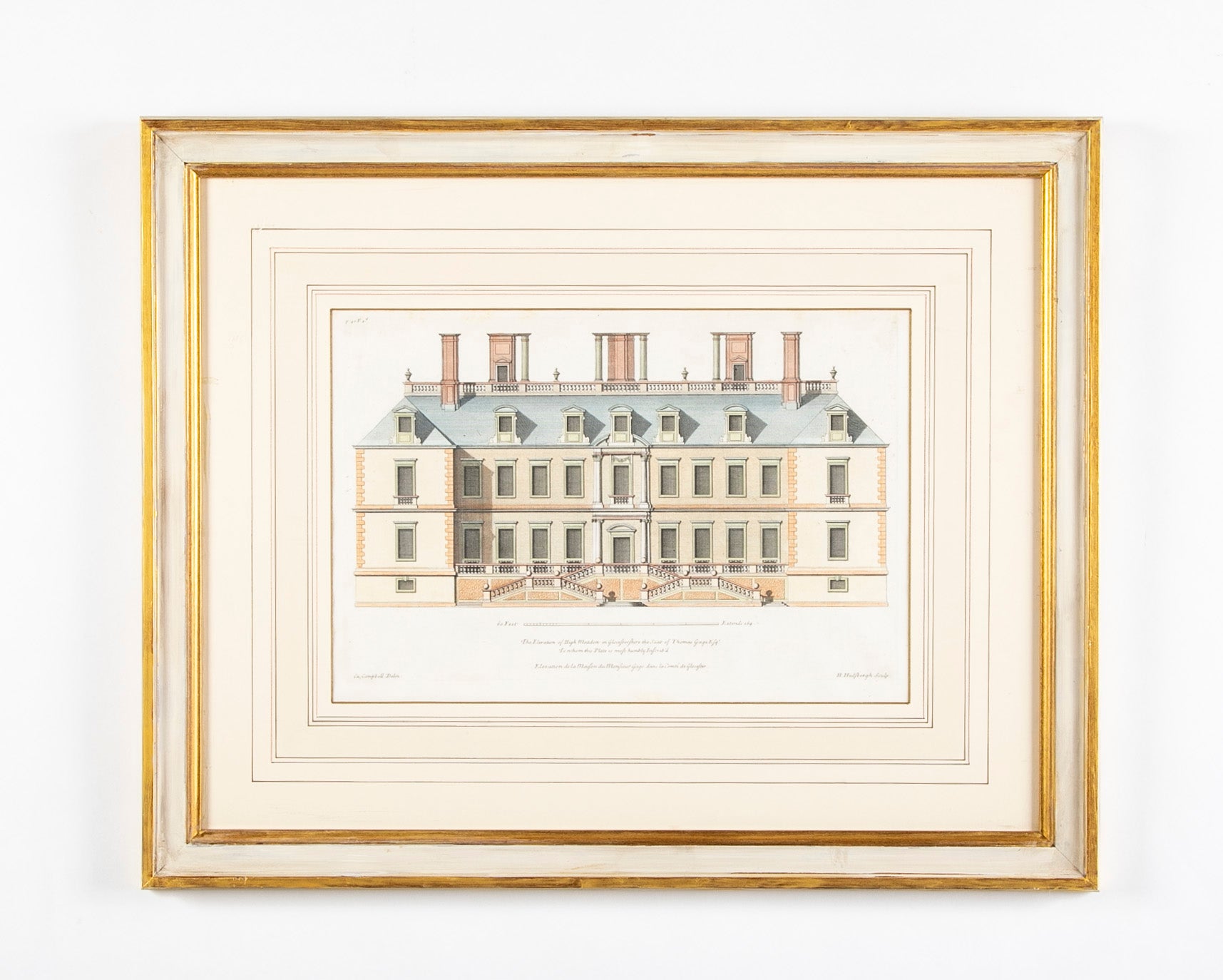 Set of Eight Hand Colored Engravings