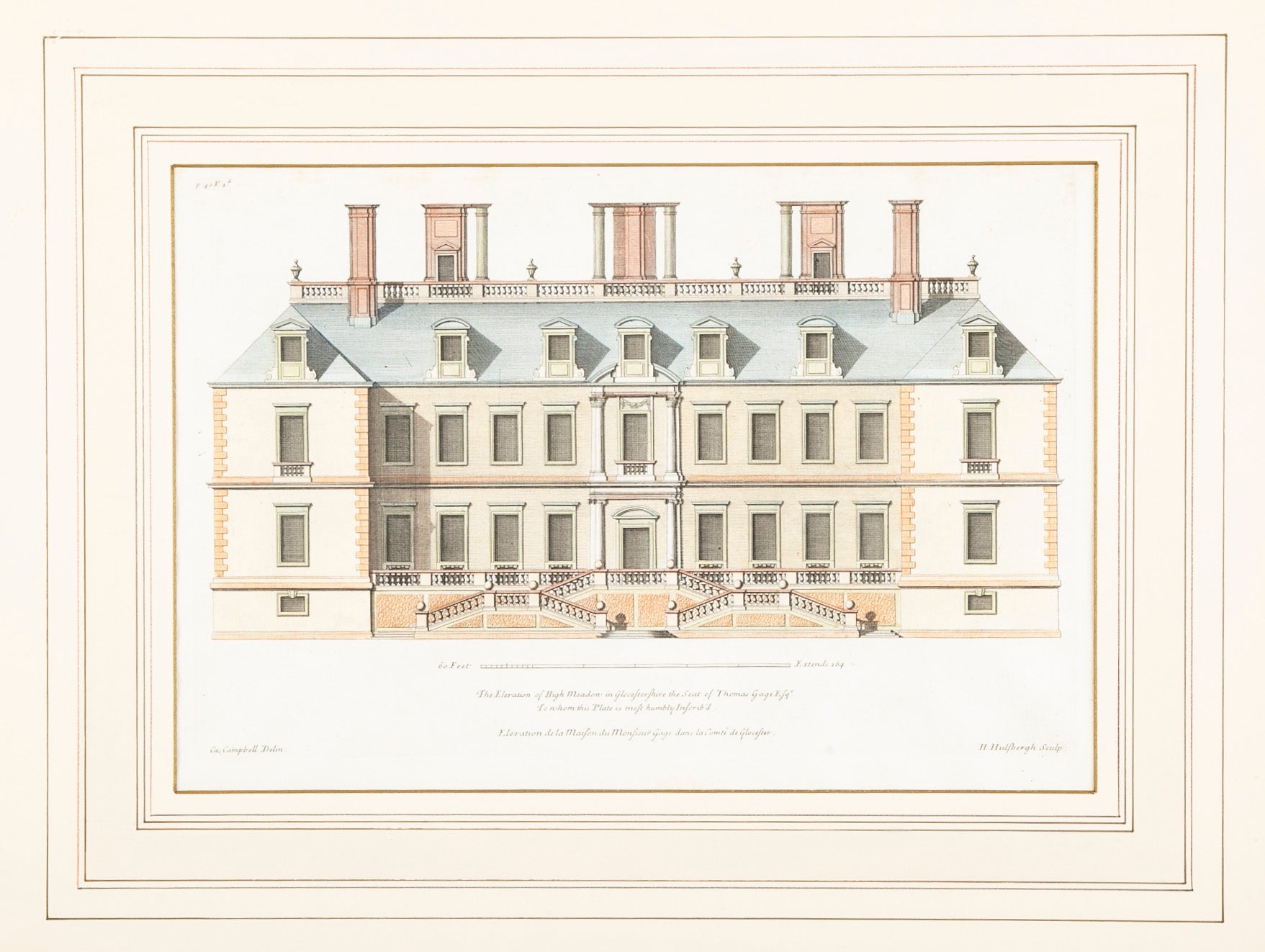 Set of Eight Hand Colored Engravings