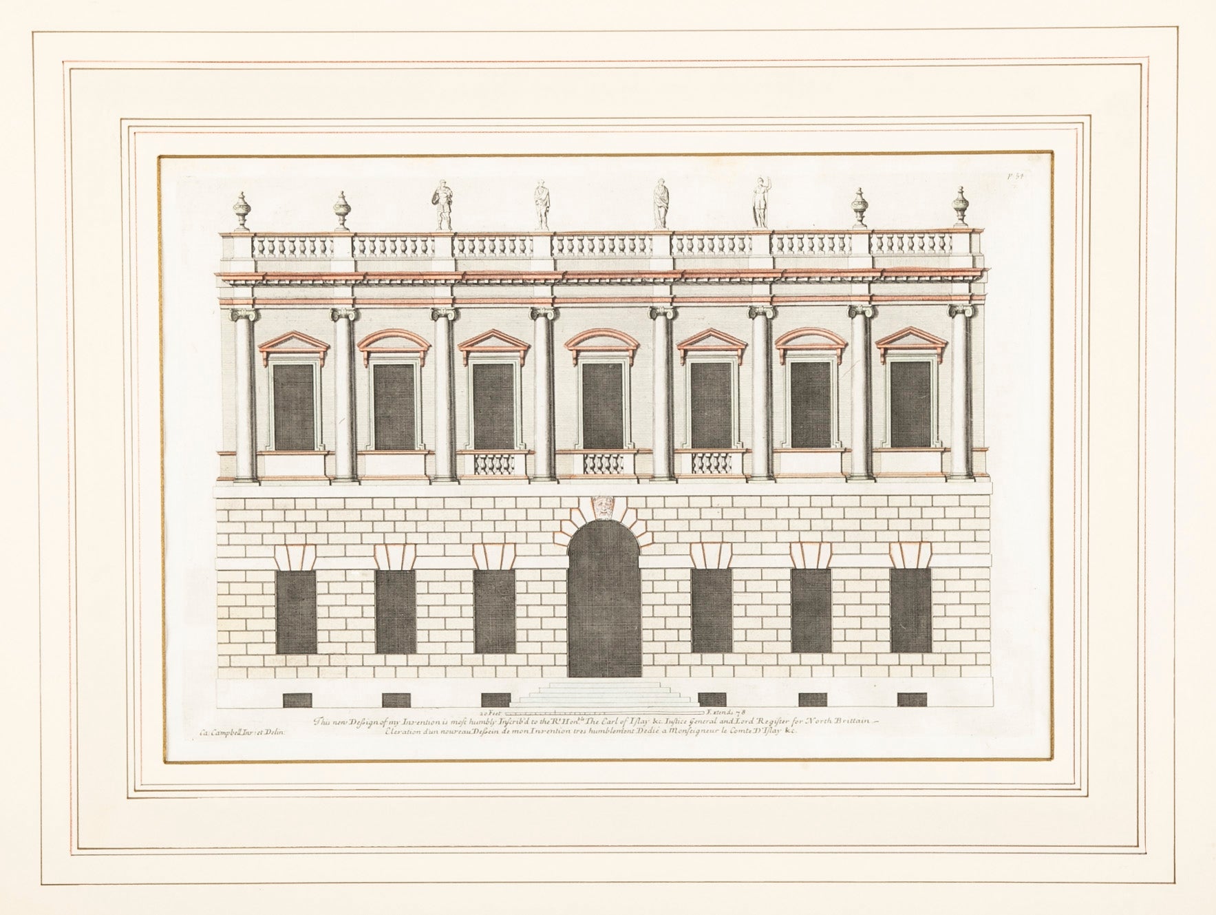 Set of Eight Hand Colored Engravings