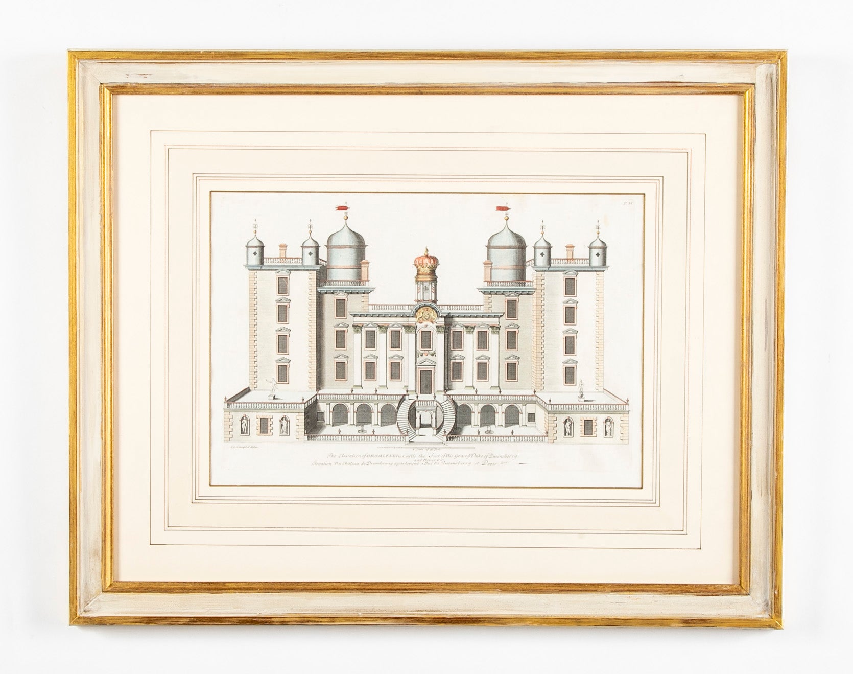 Set of Eight Hand Colored Engravings
