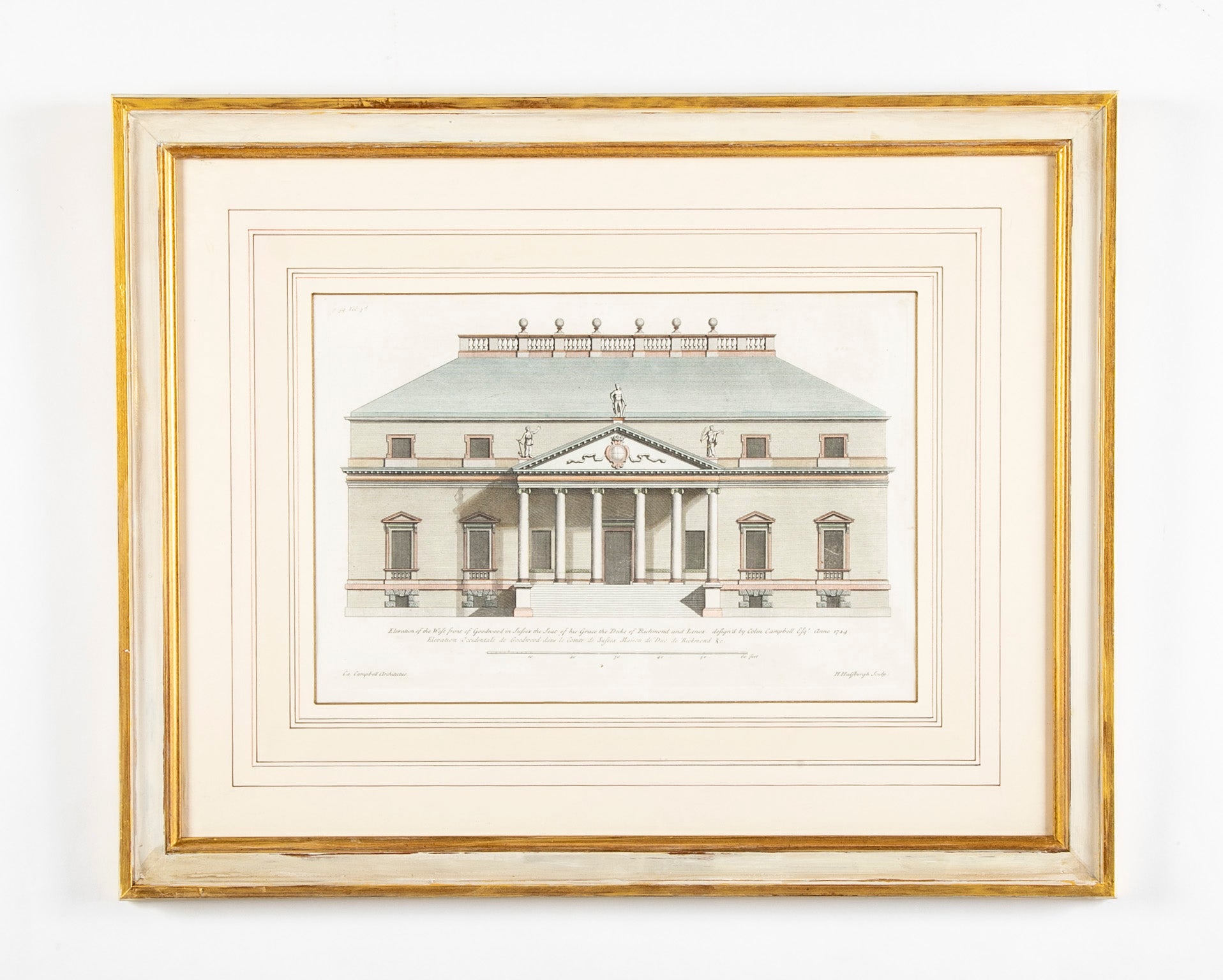 Set of Eight Hand Colored Engravings