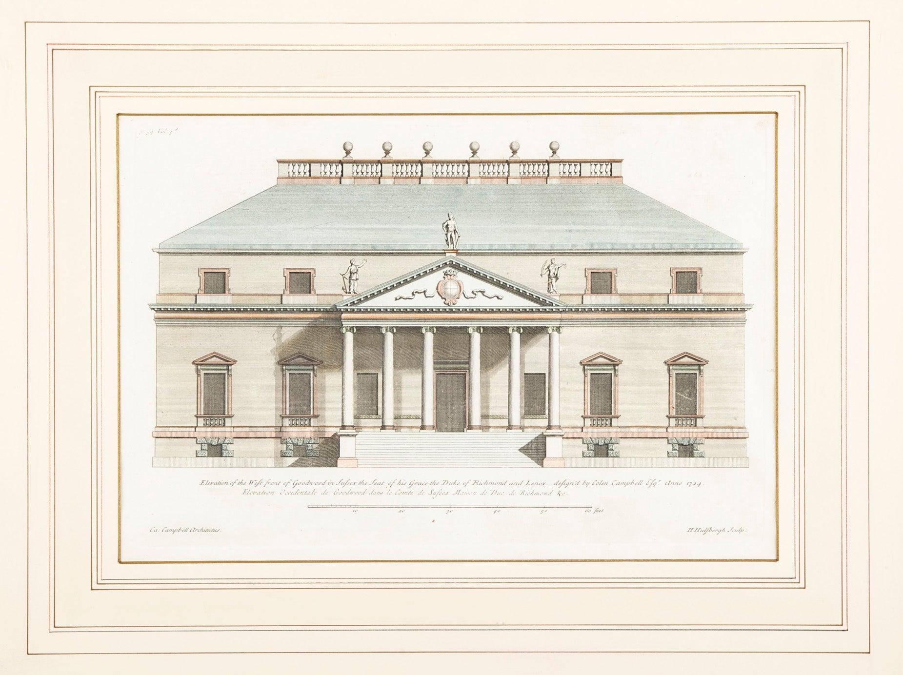 Set of Eight Hand Colored Engravings