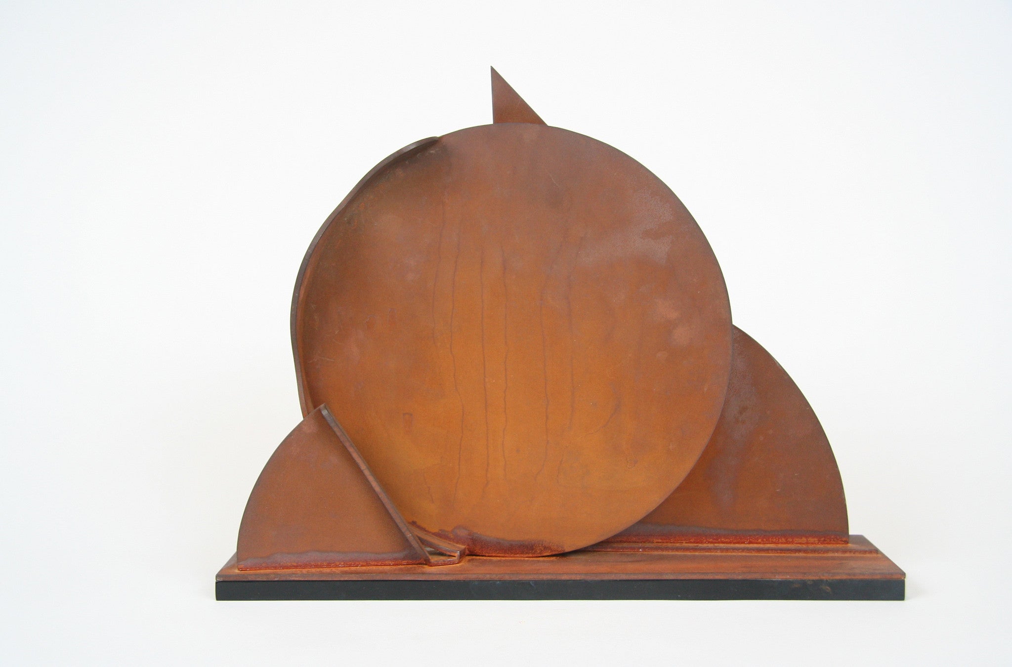 "Profile Canto" Bronze & Steel Sculpture by Ernest Trova