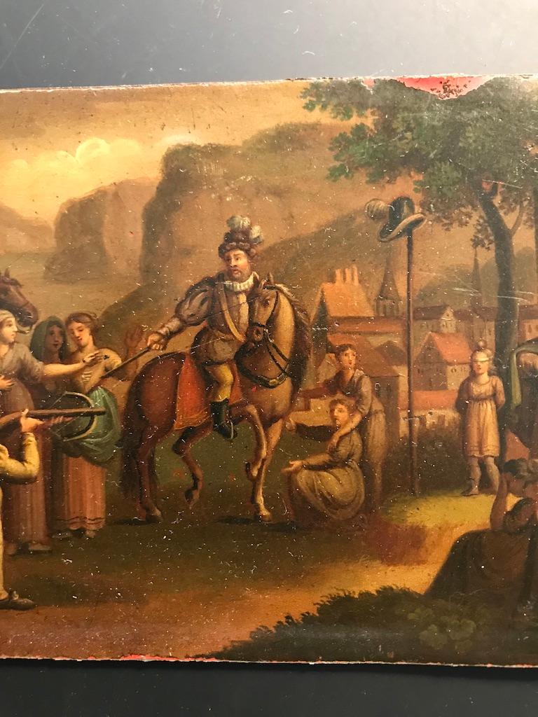Swiss Oil Painting of the Legend of William Tell