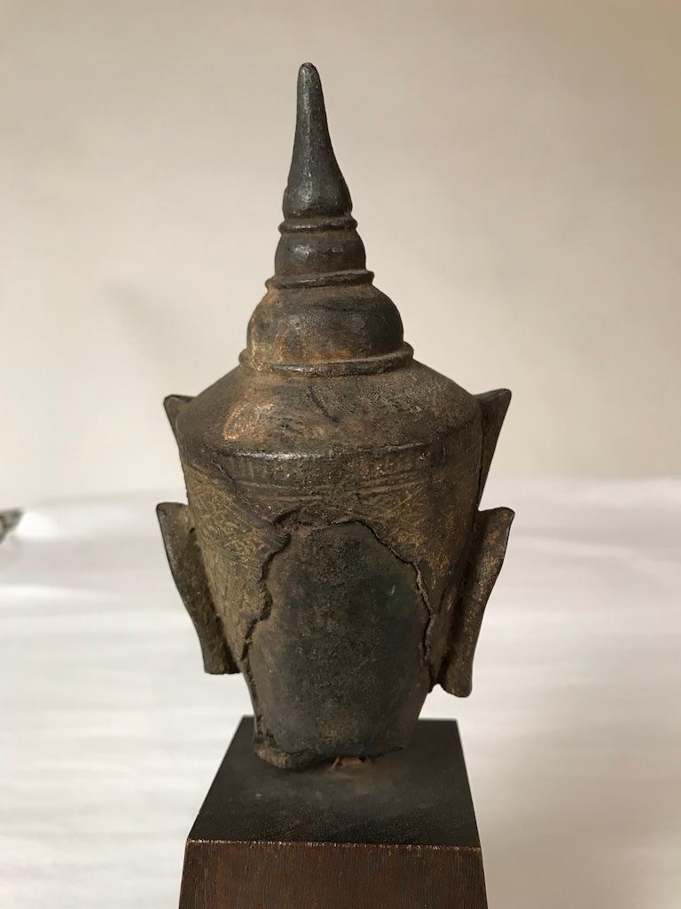 16th Century Thai Bronze Buddha Hea