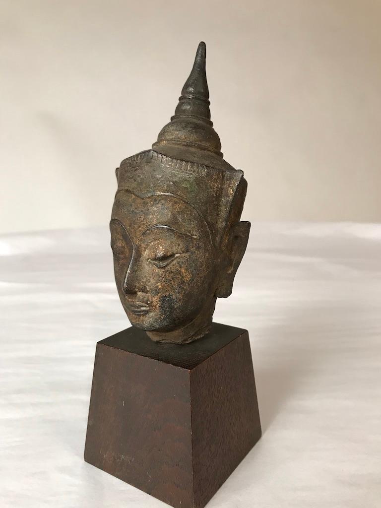 16th Century Thai Bronze Buddha Hea