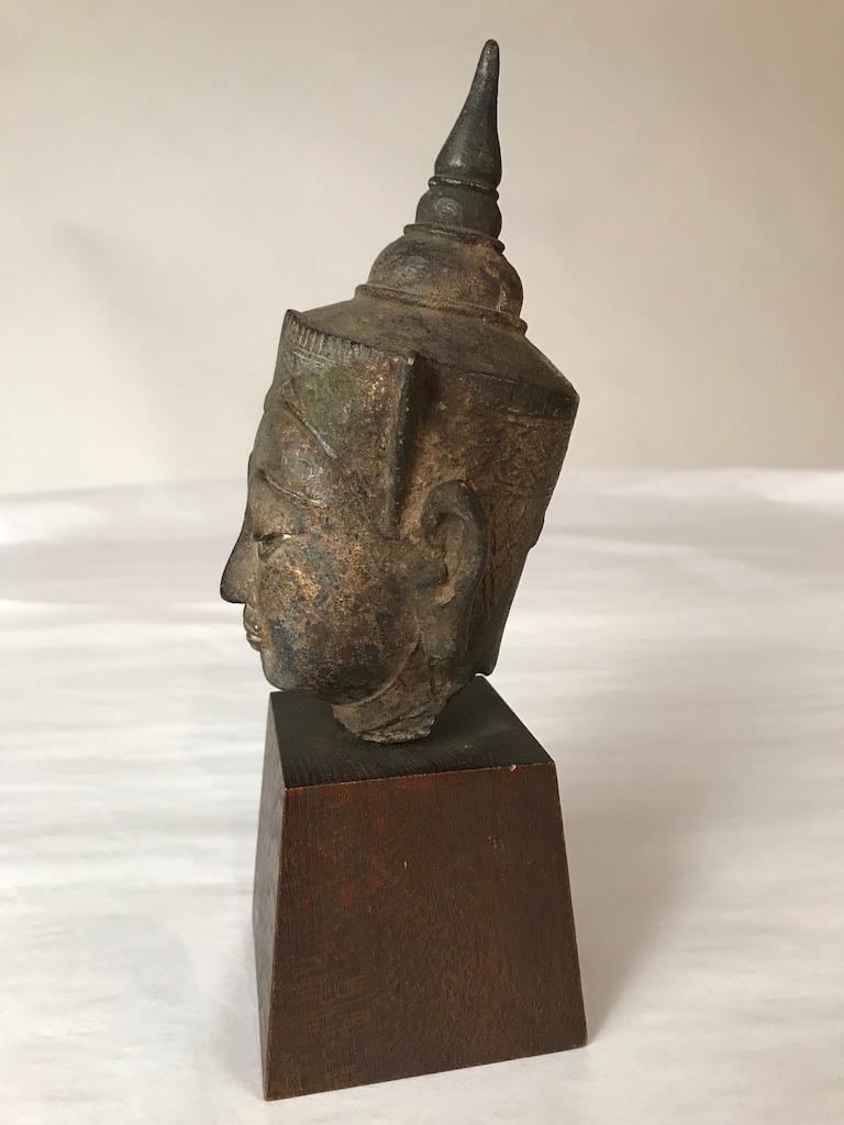 16th Century Thai Bronze Buddha Hea