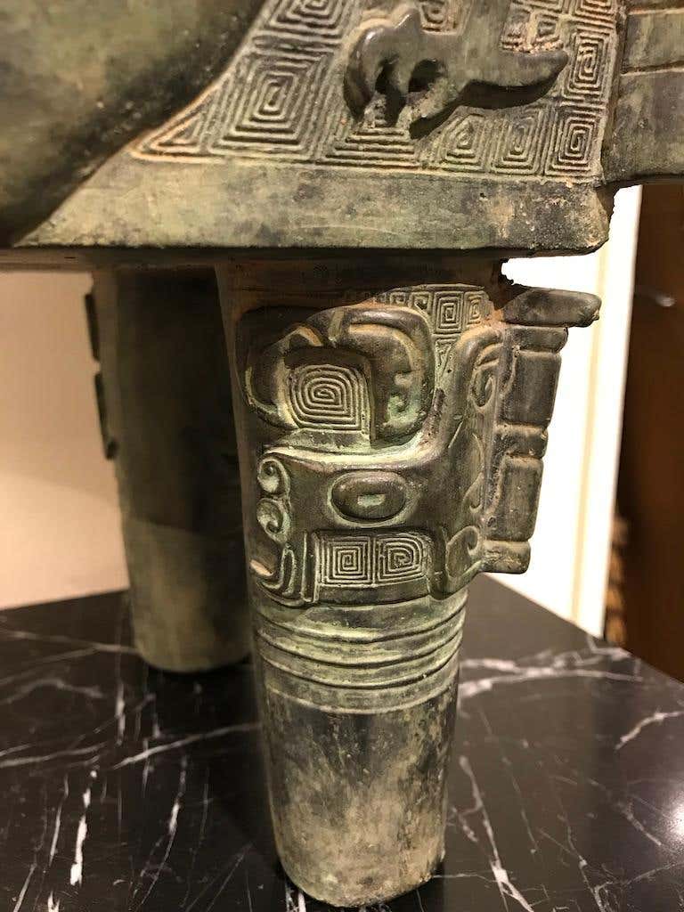 Chinese Archaistic Style Bronze Ritual Vessel