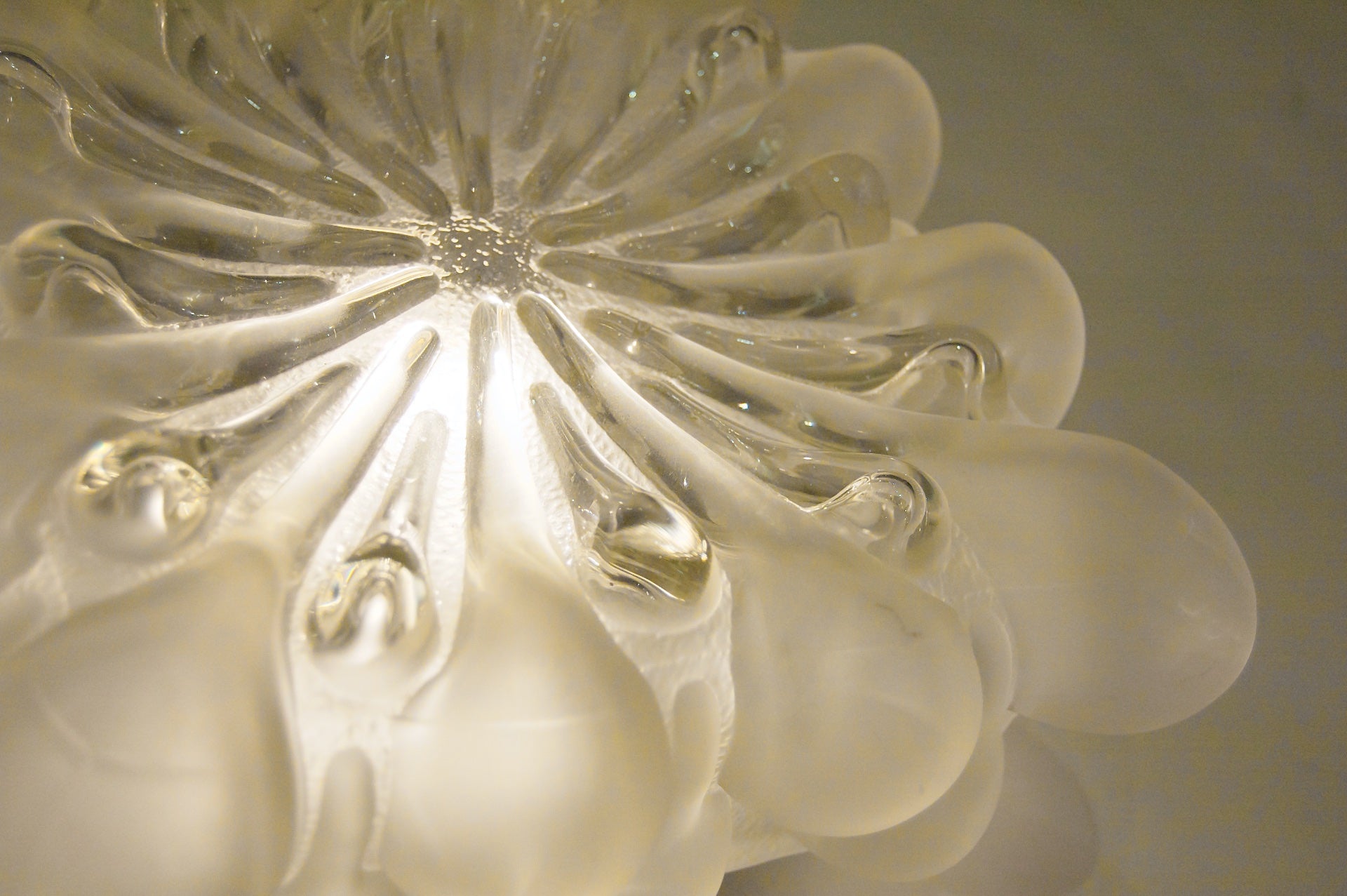Unique Frosted Bubble Light Flush Mount