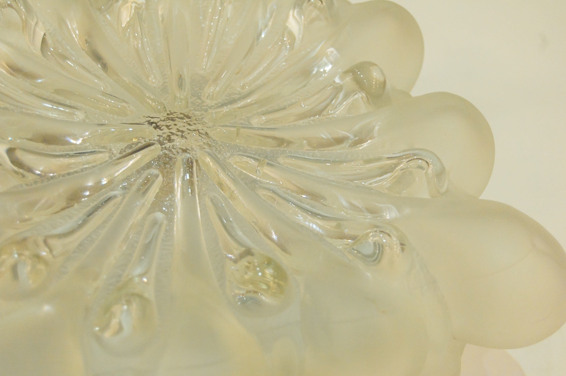 Unique Frosted Bubble Light Flush Mount