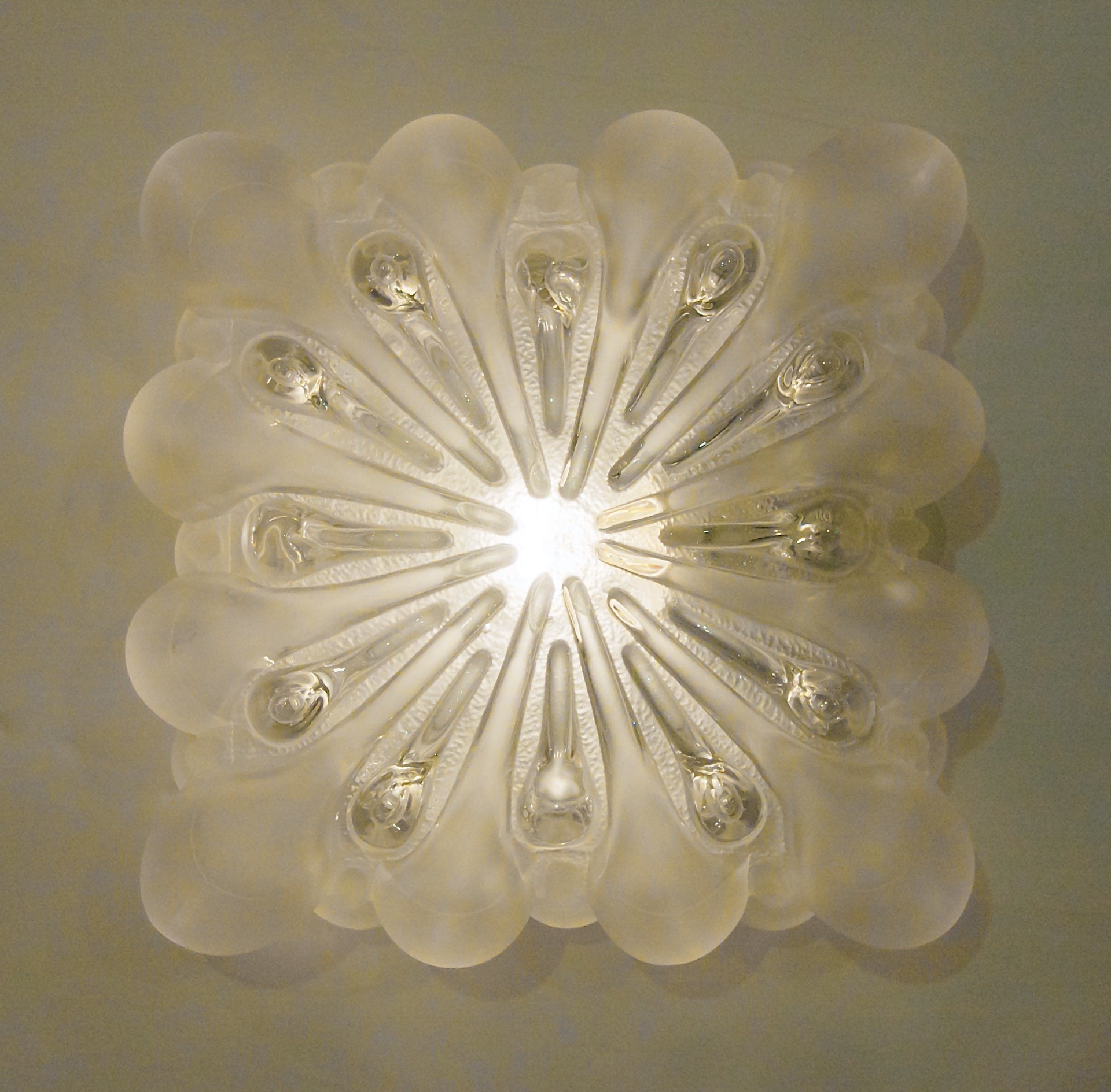 Unique Frosted Bubble Light Flush Mount