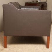 Leather Sofa by Borge Mogensen