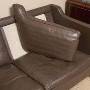Leather Sofa by Borge Mogensen