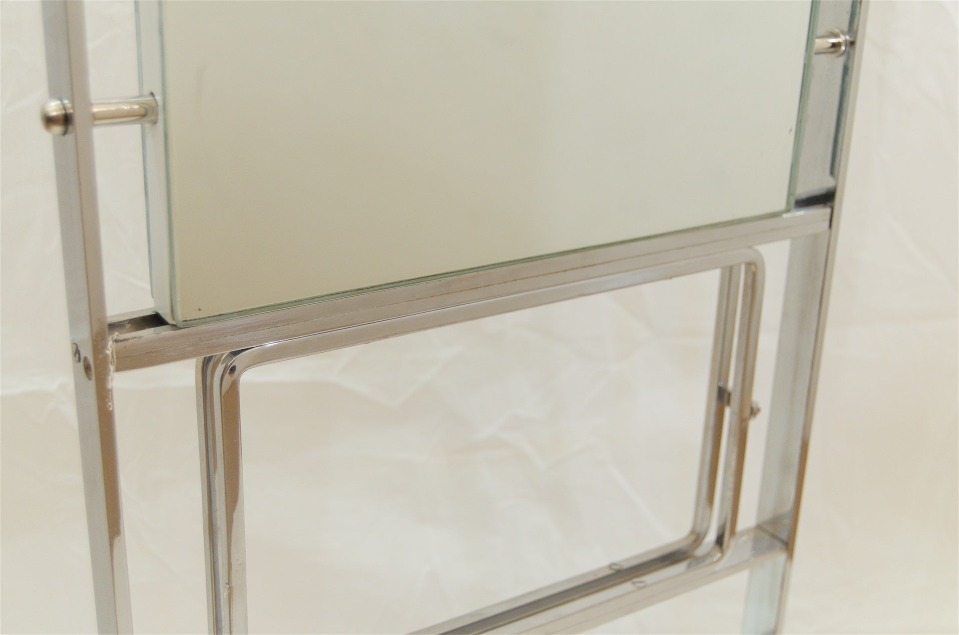 Unusual and Large Double-Sided Deco Display Mirror