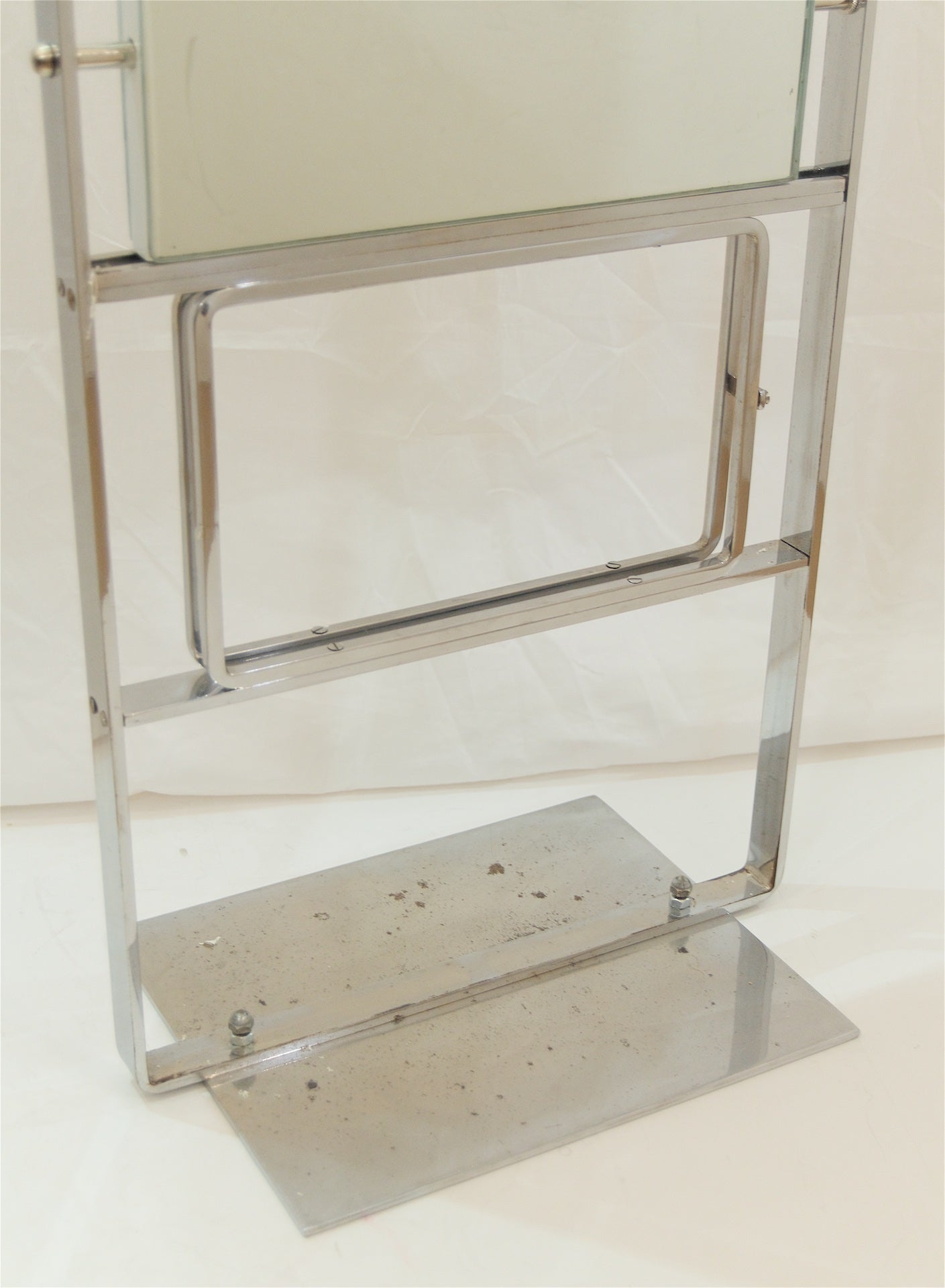 Unusual and Large Double-Sided Deco Display Mirror