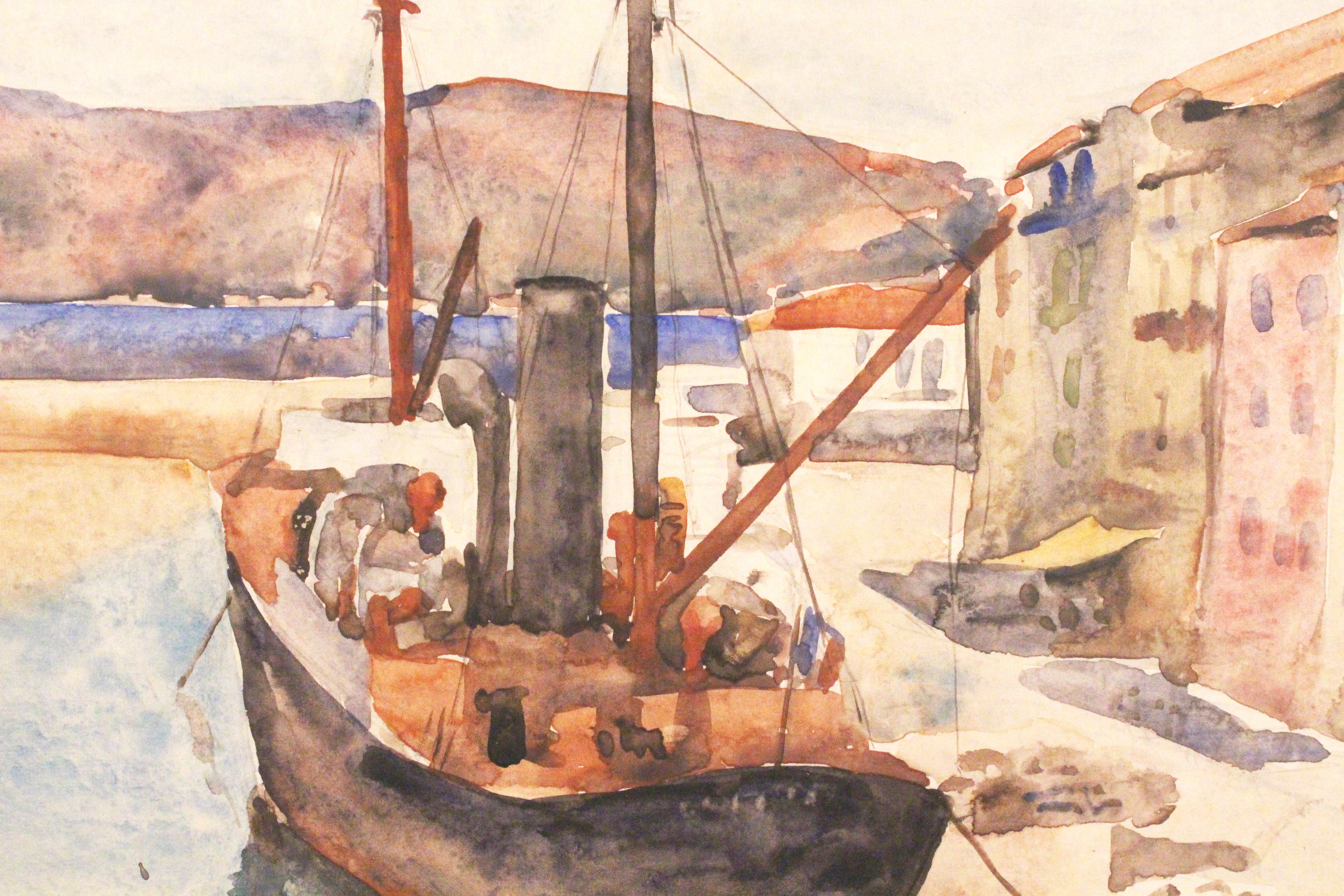 VIVREL, André-Léon (French, 1886-1976) “The Steamer” (South of France) – Circa 1926-1928